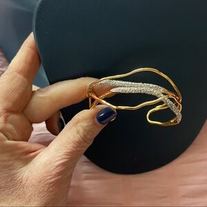 Alexis Bittar Gold and Silver Wave Bracelet